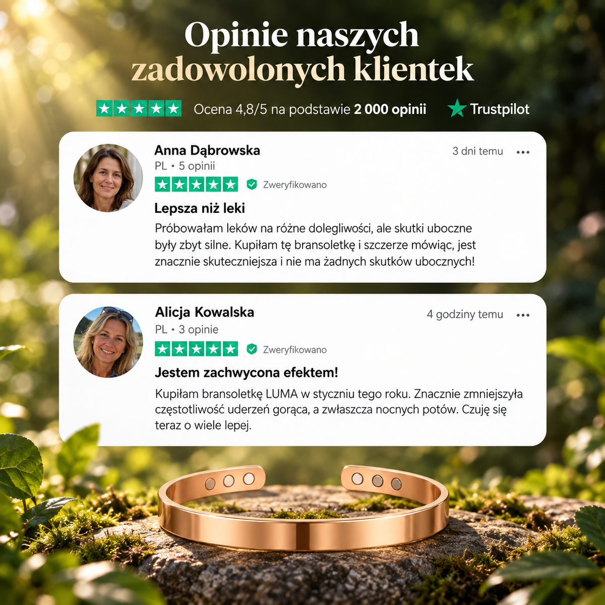 LUMA Pulsera | Tu apoyo natural durante la menopausia